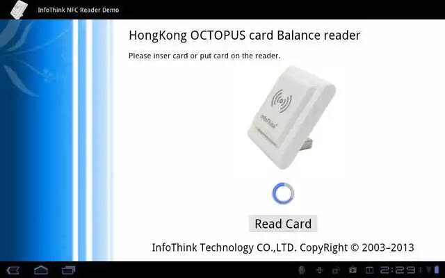 Play InfoThink NFC Reader Demo