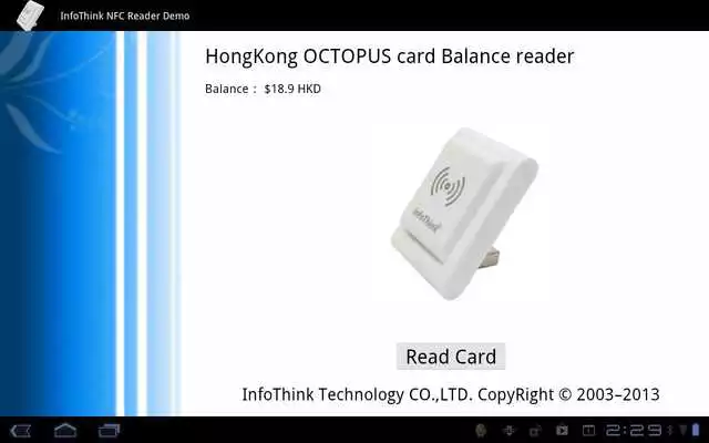 Play InfoThink NFC Reader Demo