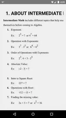 Play Intermediate Math