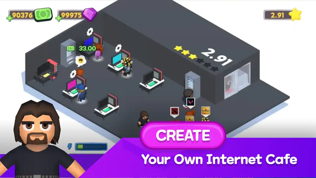 Play Internet Cafe Creator Idle  and enjoy Internet Cafe Creator Idle with UptoPlay