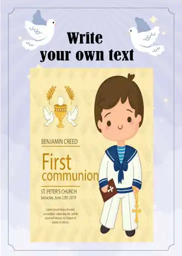 Play invitation baptism, communion as an online game invitation baptism, communion with UptoPlay