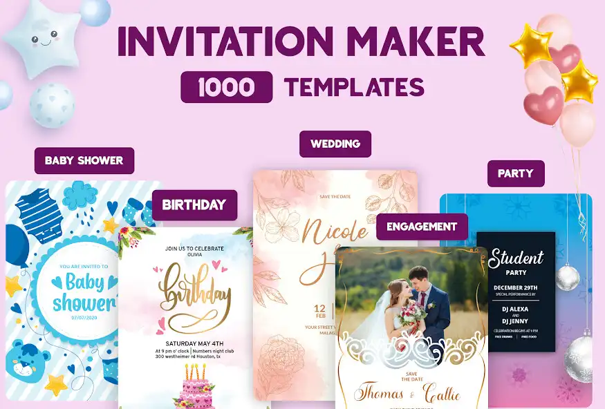 Play Invitation Maker - Invite Card  and enjoy Invitation Maker - Invite Card with UptoPlay