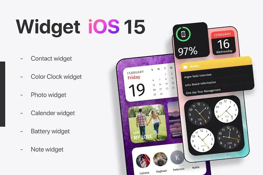 Play iOS 15 Style Custom Widgets  and enjoy iOS 15 Style Custom Widgets with UptoPlay