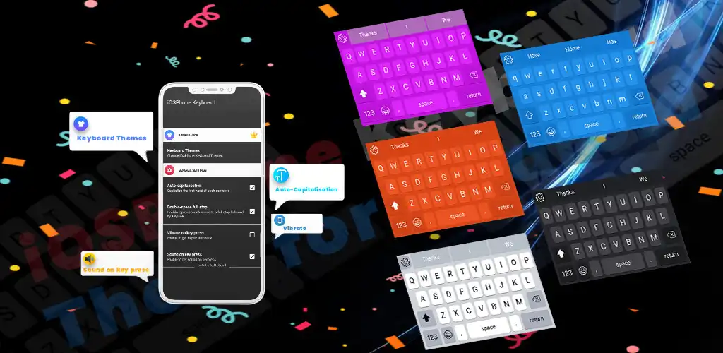 Play iPhone Keyboard Pro as an online game iPhone Keyboard Pro with UptoPlay