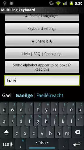 Play Irish Keyboard Plugin