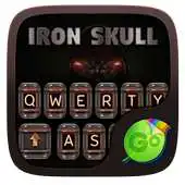 Free play online Iron Skull GO Keyboard Theme APK