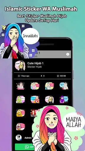 Play Islamic Sticker WA Hijab Muslim English Arabic  and enjoy Islamic Sticker WA Hijab Muslim English Arabic with UptoPlay