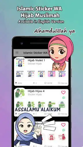 Play Islamic Sticker WA Hijab Muslim English Arabic as an online game Islamic Sticker WA Hijab Muslim English Arabic with UptoPlay