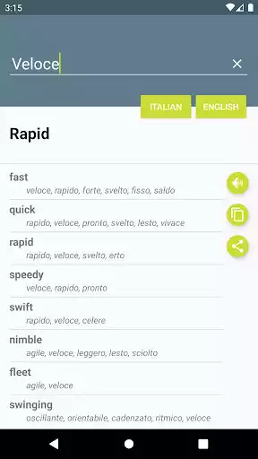 Play Italian English Dictionary as an online game Italian English Dictionary with UptoPlay