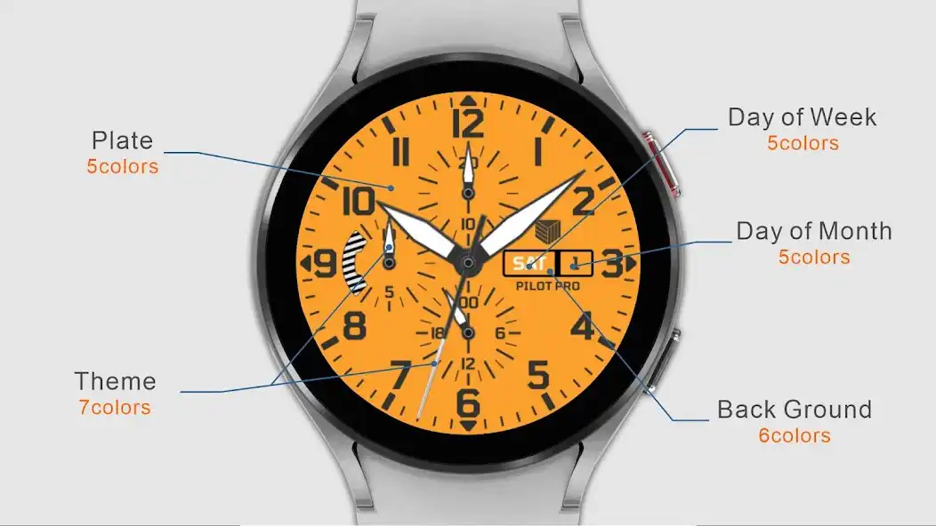 Play IWF Pilot Pro Flat watch face as an online game IWF Pilot Pro Flat watch face with UptoPlay