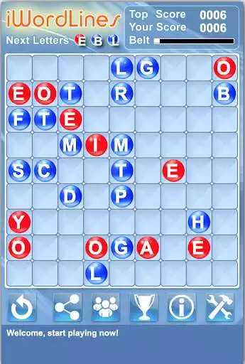 Play I Word Lines Puzzle Game as an online game I Word Lines Puzzle Game with UptoPlay