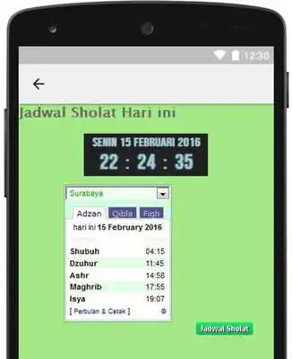 Play jadwal waktu sholat