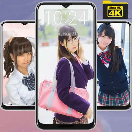 Play Japanese School Girl Wallpaper APK