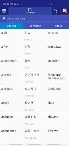 Play Japanese Xhosa Dictionary  and enjoy Japanese Xhosa Dictionary with UptoPlay