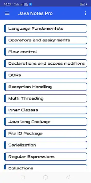 Play Java Notes as an online game Java Notes with UptoPlay