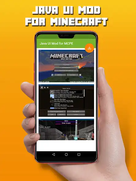 Play Java UI Mod for MCPE as an online game Java UI Mod for MCPE with UptoPlay