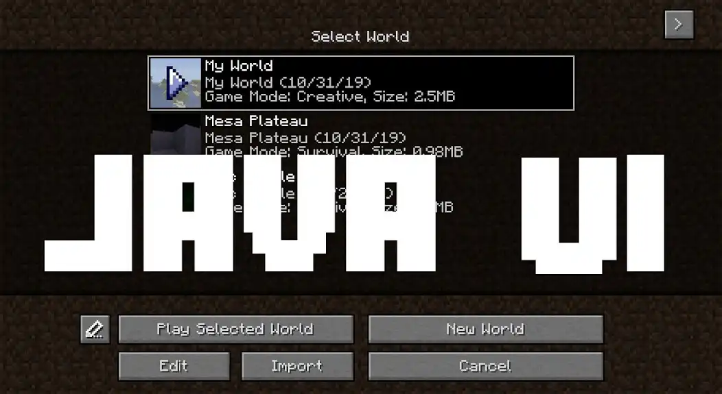 Play Java UI Mod Vanilla Deluxe  and enjoy Java UI Mod Vanilla Deluxe with UptoPlay