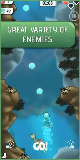 Play JellyShine - Ocean runner as an online game JellyShine - Ocean runner with UptoPlay