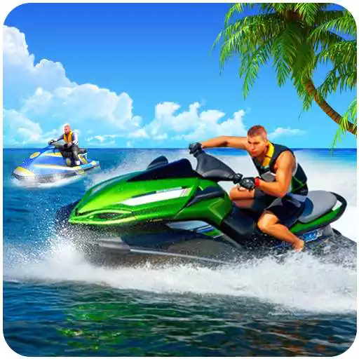 Free play online Jet boat racing 3D: water surfer driving game  APK