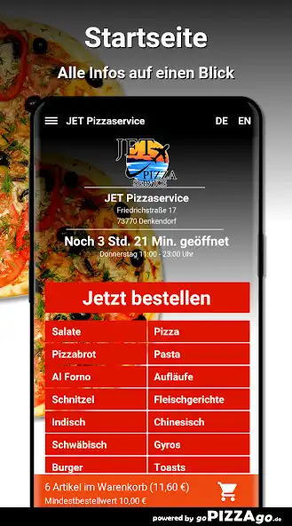 Play JET Pizzaservice Denkendorf as an online game JET Pizzaservice Denkendorf with UptoPlay