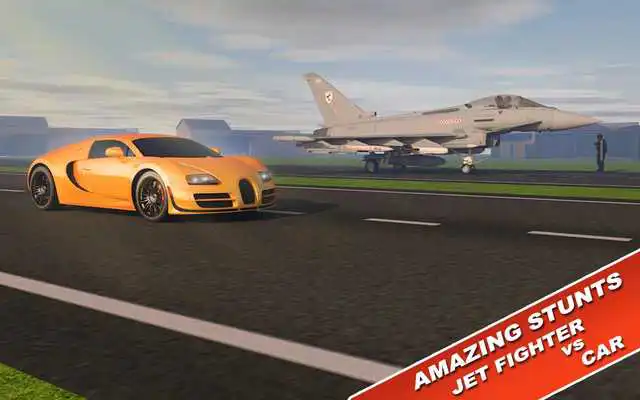 Play Jet Plane Vs Car 3D: Euro Mile Racing Games Free