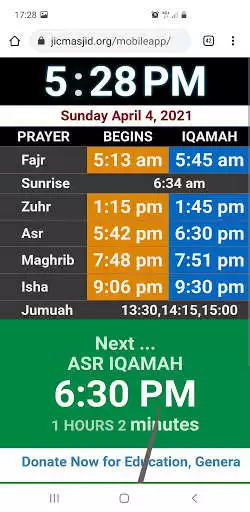 Play JIC Prayer Times  and enjoy JIC Prayer Times with UptoPlay