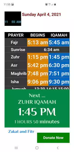 Play JIC Prayer Times as an online game JIC Prayer Times with UptoPlay