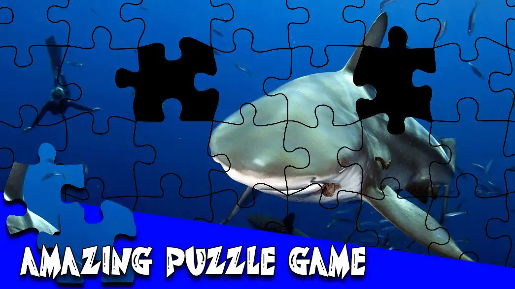 Play Jigsaw for Shark game Puzzle as an online game Jigsaw for Shark game Puzzle with UptoPlay