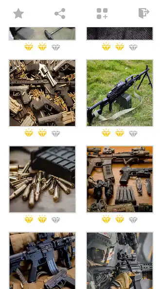 Play Jigsaw Weapon Mosaic Puzzles as an online game Jigsaw Weapon Mosaic Puzzles with UptoPlay