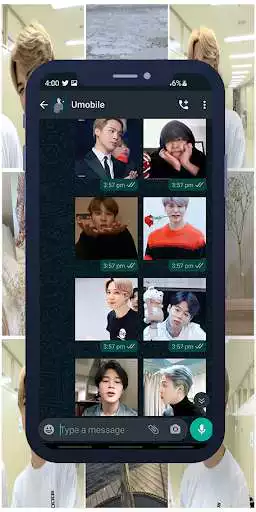 Play Jimin Bts Animated Wasticker as an online game Jimin Bts Animated Wasticker with UptoPlay