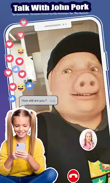 Play John Pork Video Call as an online game John Pork Video Call with UptoPlay