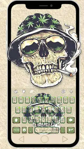 Play Joint Smoke Skull Warrior Keyboard Theme  and enjoy Joint Smoke Skull Warrior Keyboard Theme with UptoPlay