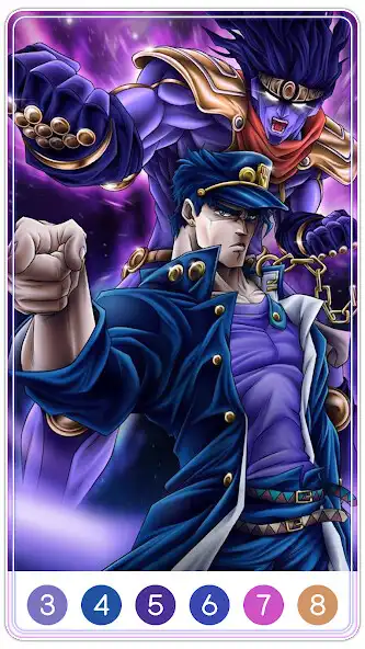 Play JOJO Color by Number as an online game JOJO Color by Number with UptoPlay