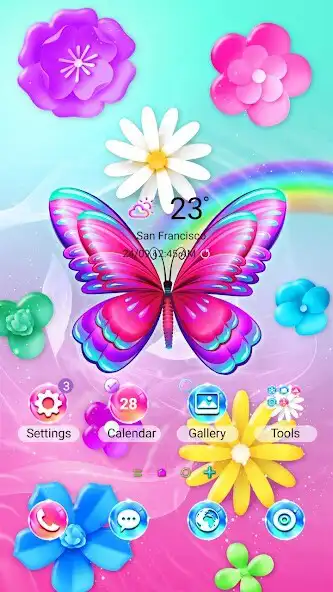 Play Joyful Butterfly - Wallpaper  and enjoy Joyful Butterfly - Wallpaper with UptoPlay