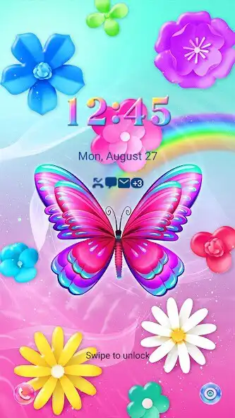 Play Joyful Butterfly - Wallpaper as an online game Joyful Butterfly - Wallpaper with UptoPlay