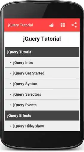 Play jQuery Tutorial & Reference  and enjoy jQuery Tutorial & Reference with UptoPlay