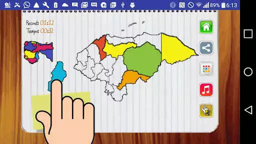 Play Juego del Mapa de Honduras as an online game Juego del Mapa de Honduras with UptoPlay