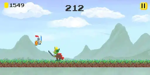 Play Jumpy Knight: Pixel Runner as an online game Jumpy Knight: Pixel Runner with UptoPlay