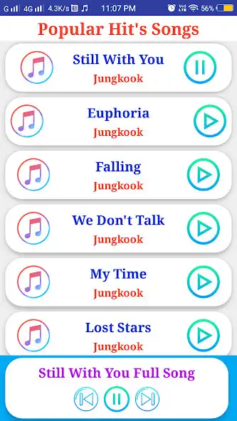 Play Jungkook All Songs  and enjoy Jungkook All Songs with UptoPlay