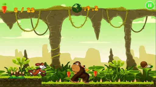 Play Jungle Bunny Run as an online game Jungle Bunny Run with UptoPlay