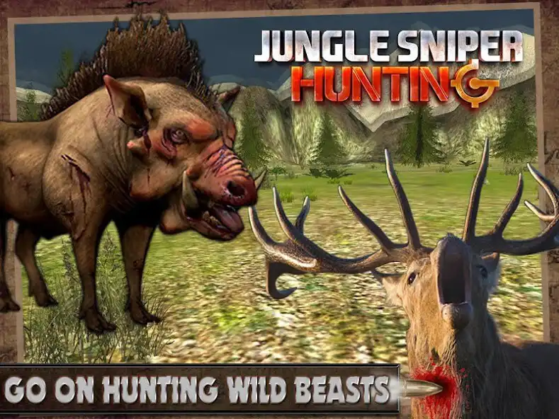 Play Jungle Sniper Hunting 3D  and enjoy Jungle Sniper Hunting 3D with UptoPlay