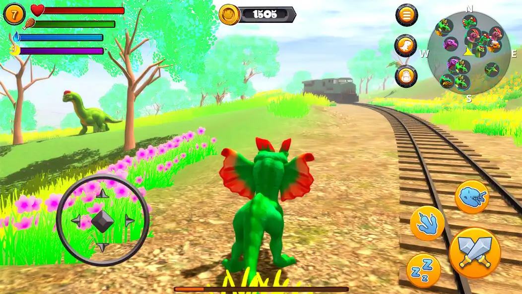 Play Jurassic Dilophosaurus as an online game Jurassic Dilophosaurus with UptoPlay