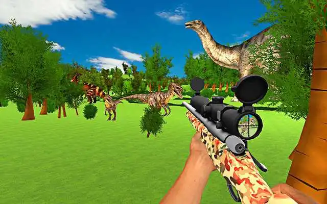 Play Jurassic Dino Attack Deadly Dinosaur shooting Game