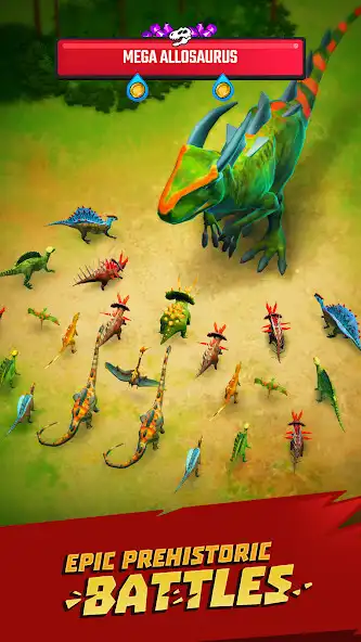 Play Jurassic Warfare: Dino Battle  and enjoy Jurassic Warfare: Dino Battle with UptoPlay