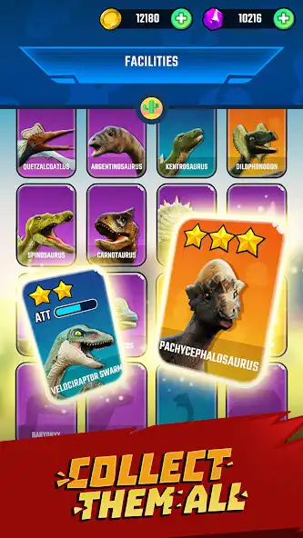 Play Jurassic Warfare: Dino Battle as an online game Jurassic Warfare: Dino Battle with UptoPlay