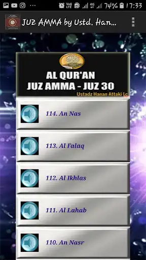 Play JUZ AMMA by Ustadz HANAN ATTAKI LC. as an online game JUZ AMMA by Ustadz HANAN ATTAKI LC. with UptoPlay