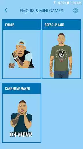 Play APK Kane Brown Stickers and Emojis  and enjoy Kane Brown Stickers and Emojis with UptoPlay com.KaneBrown.KaneBrownStickers