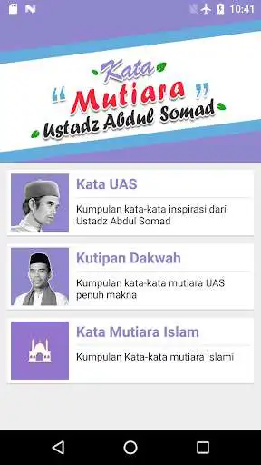 Play APK Kata Mutiara Ustadz Abdul Somad  and enjoy Kata Mutiara Ustadz Abdul Somad with UptoPlay com.cerdasional.katamutiaraUAS