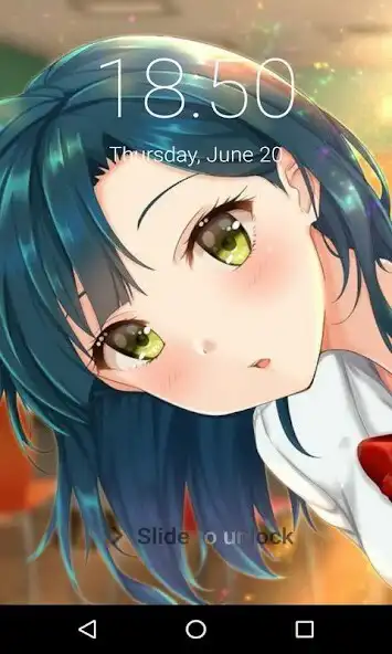 Play Kawaii Anime Girl Lock Screen as an online game Kawaii Anime Girl Lock Screen with UptoPlay