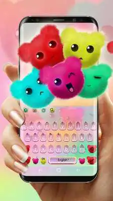 Play Kawaii Fluffy Teddy Bear Keyboard Theme